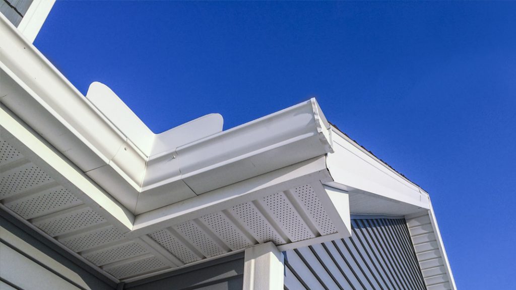 home gutter white