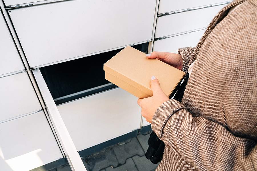 bigstock Automated Locker Parcel Couri 452653597