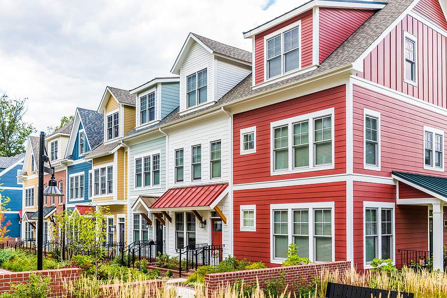 bigstock Row Of Colorful Red Yellow 205520338