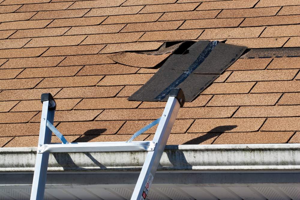 damaged roof shingles repair